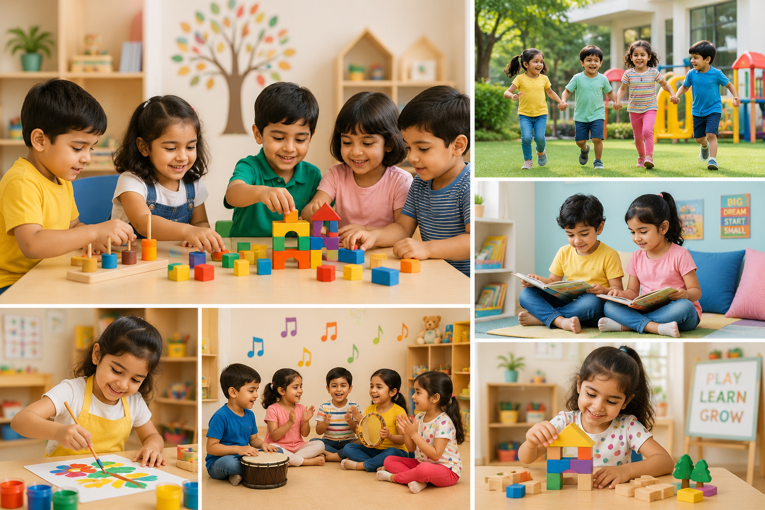 Children playing and learning at Oakspire