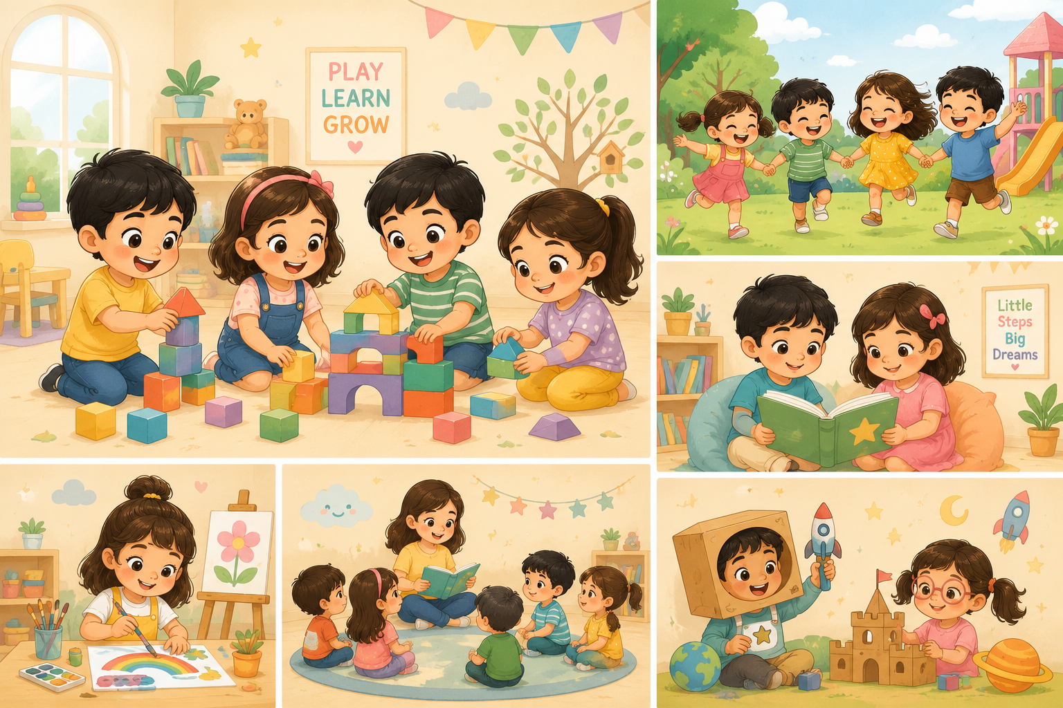 Children playing, learning and growing at Oakspire